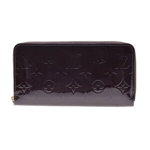 Louis Vuitton Vernis Patent Zippy Wallet Amaranth Purple Long